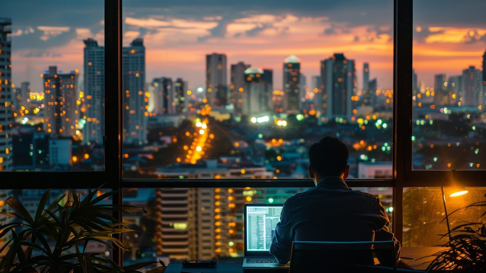 Hyderabad city skyline